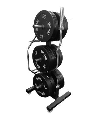 CFF-BPR6 Mobile Bar & Olympic Bumper Plate Rack