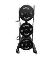 CFF-BPR6 Mobile Bar & Olympic Bumper Plate Rack