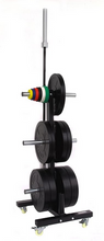 CFF-BPR6 Mobile Bar & Olympic Bumper Plate Rack
